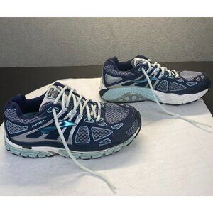 Brooks 1201642E399 Ariel 14 Walking Running Shoes Blue Silver Women's Size 8  2E